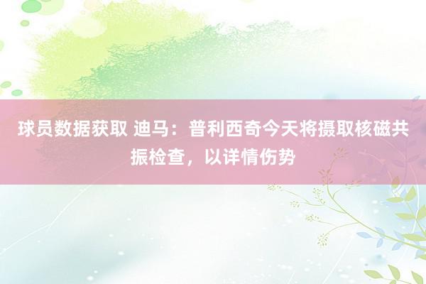 球员数据获取 迪马：普利西奇今天将摄取核磁共振检查，以详情伤势