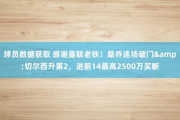 球员数据获取 感谢曼联老铁！桑乔连场破门&切尔西升第2，进前14最高2500万买断