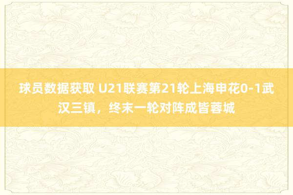 球员数据获取 U21联赛第21轮上海申花0-1武汉三镇，终末一轮对阵成皆蓉城