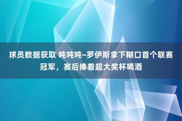 球员数据获取 吨吨吨~罗伊斯拿下糊口首个联赛冠军，赛后捧着超大奖杯喝酒