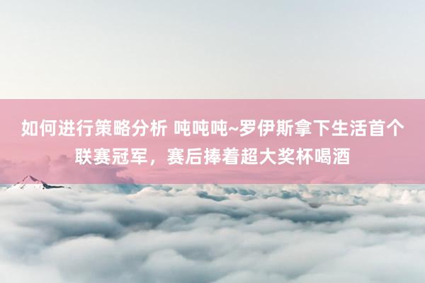 如何进行策略分析 吨吨吨~罗伊斯拿下生活首个联赛冠军，赛后捧着超大奖杯喝酒